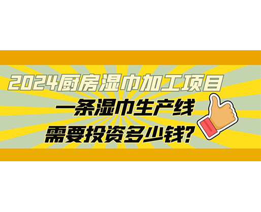 2024廚房濕巾加工項目，一條濕巾生產(chǎn)線需要投資多少錢？