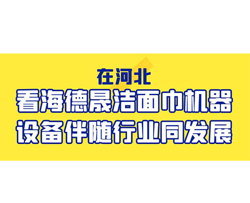 在河北，看海德晟潔面巾機(jī)器設(shè)備伴隨行業(yè)同發(fā)展