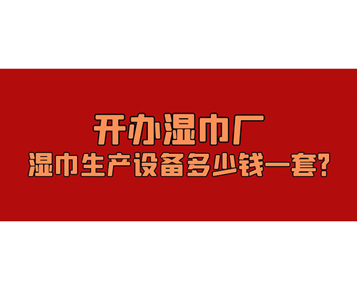 開辦濕巾廠，濕巾生產(chǎn)設(shè)備多少錢一套？