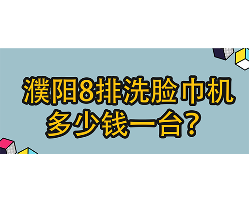 濮陽8排洗臉巾機多少錢一臺？